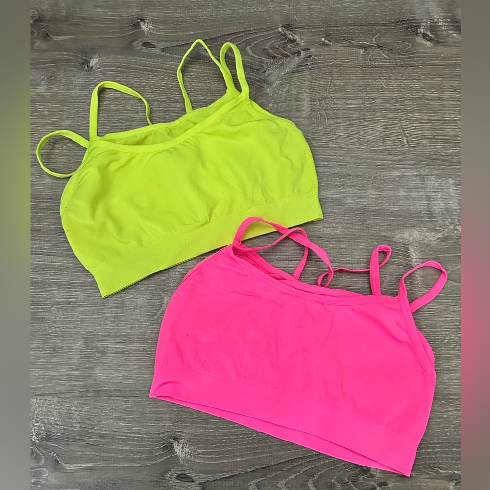 Bright colored bralettes!